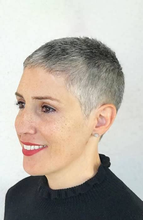 buzz cuts for older ladies